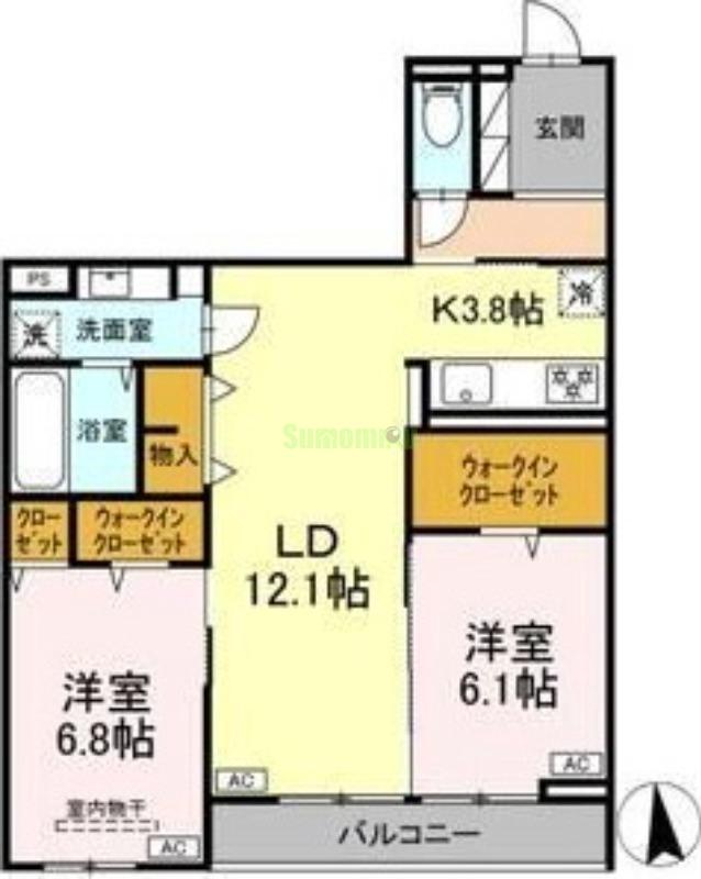 CLASSEUM仙台小田原 Ⅰの間取り