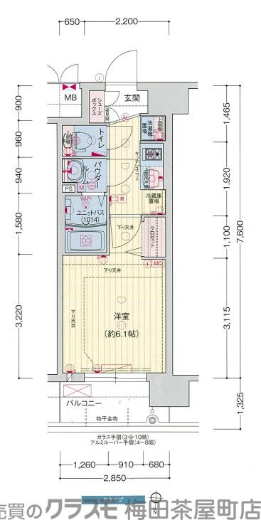 西三国の完工年月(2021年2月)築の賃貸マンションの間取り