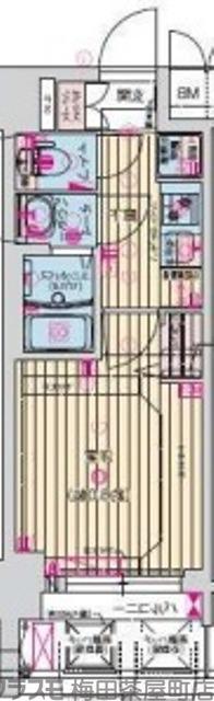 十八条の完工年月(2024年1月)築の賃貸マンションの間取り