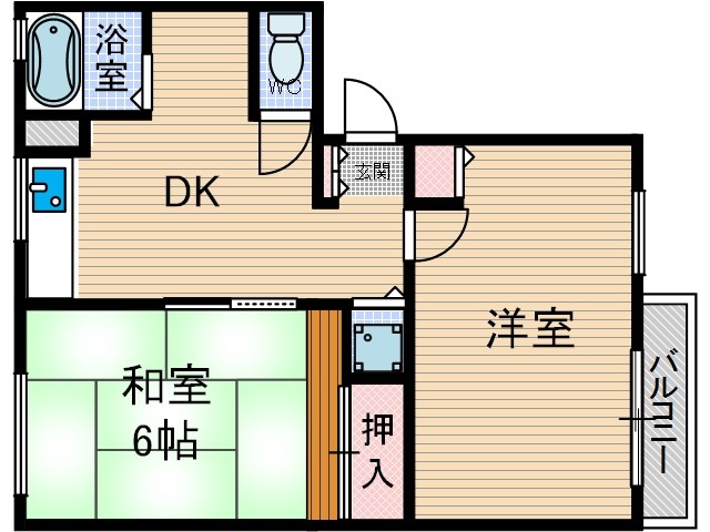 ラ・クルー横江の間取り