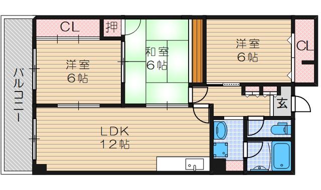 ヌーヴェルシャトーの間取り