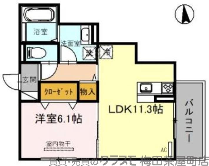 泉町の完工年月(2022年7月)築の賃貸アパートの間取り