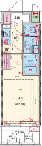 ファーストフィオーレ大阪城ブリオの間取り