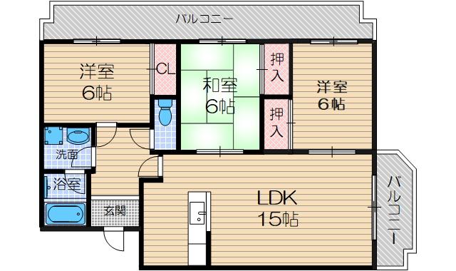 グランドール山口の間取り