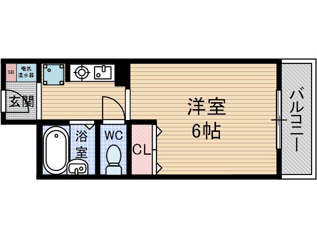 スチューデントパレス茨木の間取り