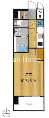 セオリー大阪EAST DOORの間取り