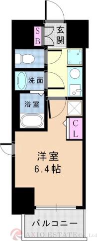 エステムコート新大阪12オルティの間取り