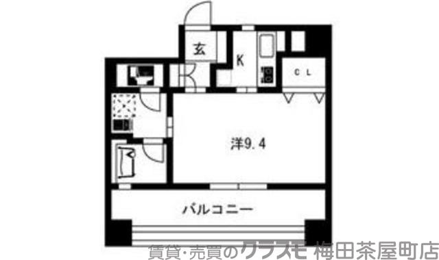 江坂町の完工年月(2007年1月)築の賃貸マンションの間取り