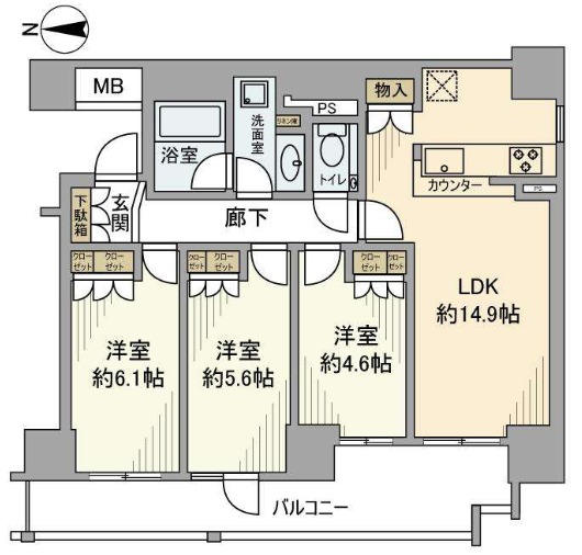 クラッシィハウス御池柳馬場の間取り