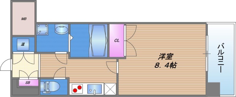 CASSIA高井田NorthCourtの間取り