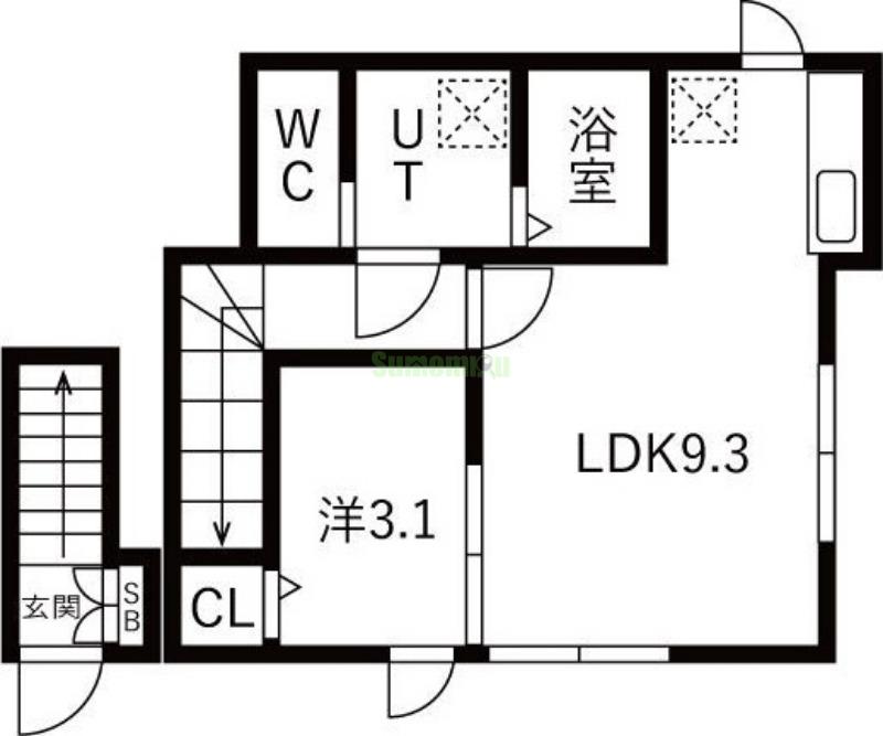 仙台前ルートの間取り
