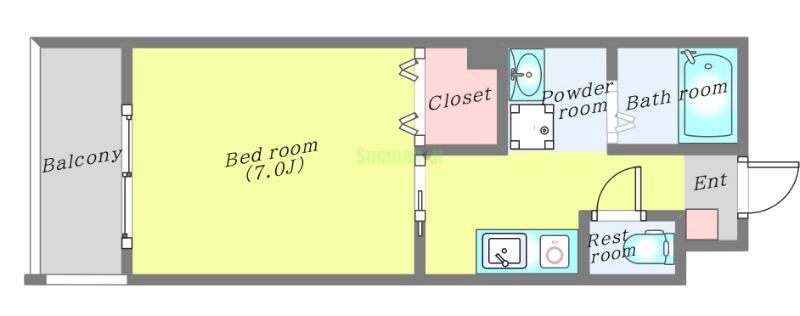 クオーレ福沢町の間取り