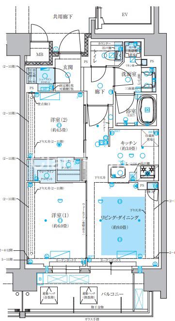 リビオ上町台パークレジデンスの間取り