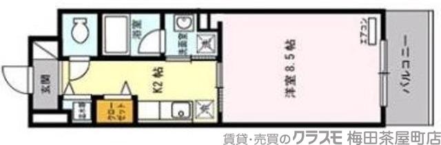 ボナール江坂の間取り