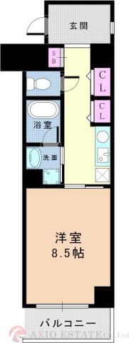 ボナール江坂の間取り