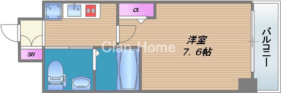 エスリード森ノ宮駅前の間取り