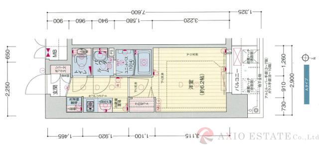 西三国の完工年月(2021年2月)築の賃貸マンションの間取り