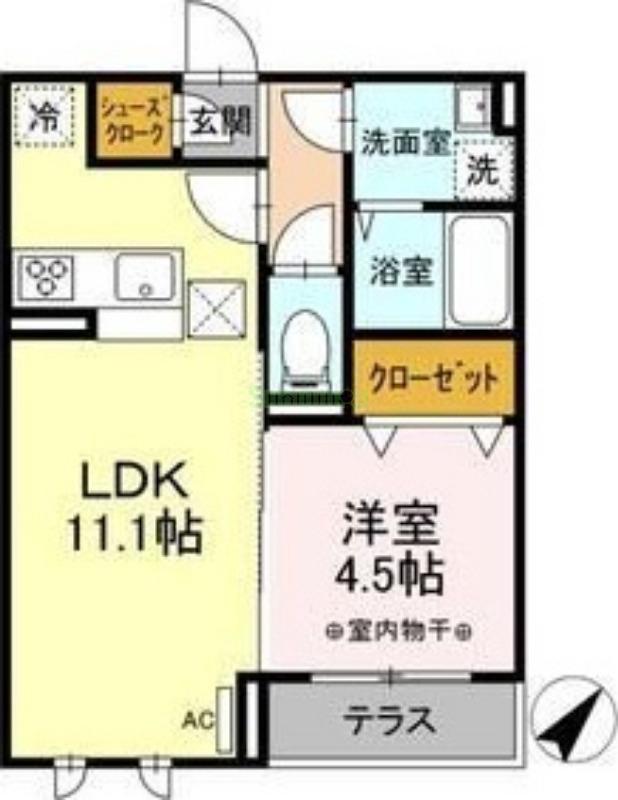 D-room泉崎一丁目の間取り