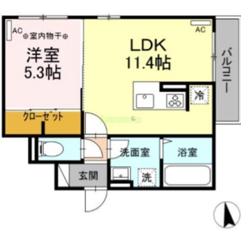D-ROOM荒井の間取り