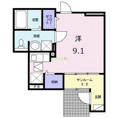 メゾン メルヴェーユⅠの間取り