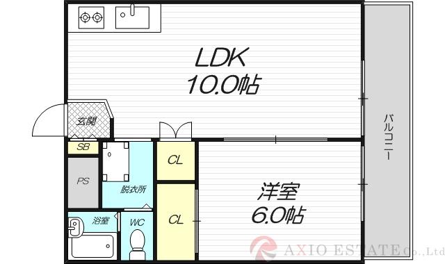 北中島マンションの間取り