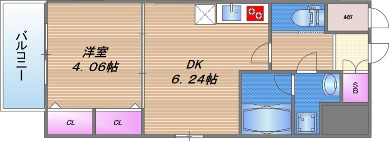 プレジオ布施EUROの間取り