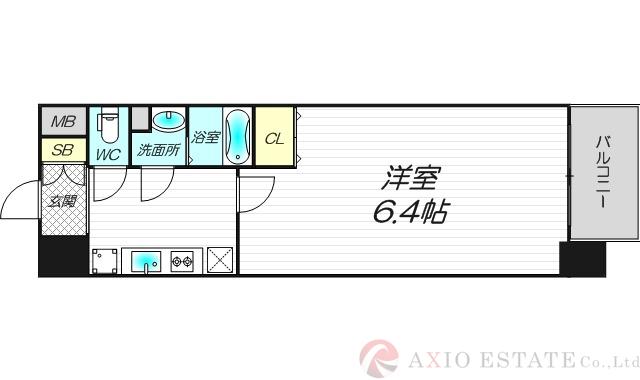 エスリード大阪ステーションの間取り