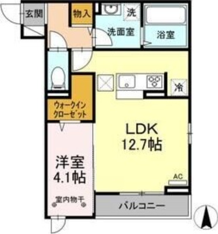 アラモード郡山の間取り