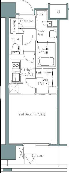 パークアクシスうつぼ公園の間取り