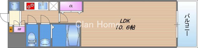 スプランディッド京橋EASTの間取り