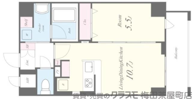 東中島の完工年月(2026年1月)築の賃貸マンションの間取り