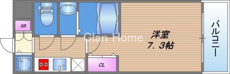 グランカーサ高井田の間取り