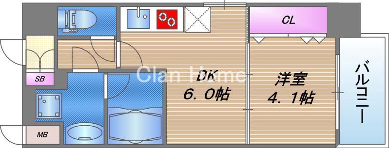 グランカーサ高井田の間取り