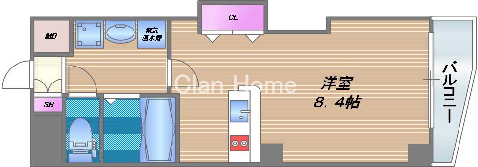 カシェット緑橋の間取り