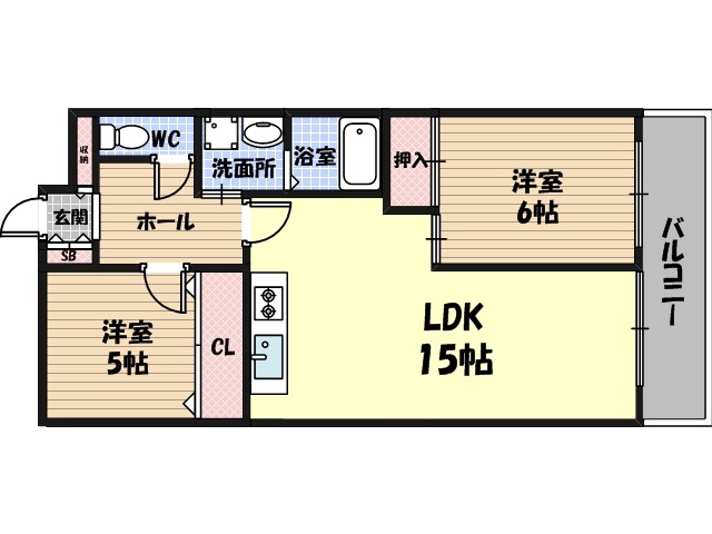 シャトーレイクルイーズの間取り