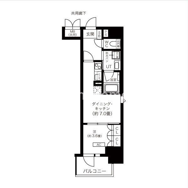 K-COURT谷町四丁目の間取り