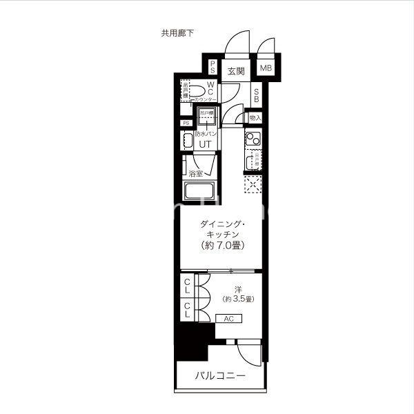 K-COURT谷町四丁目の間取り