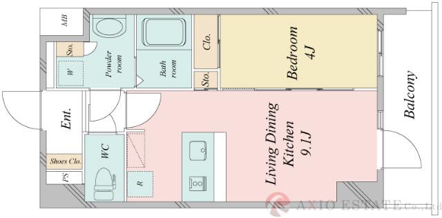 宮原の完工年月(2020年9月)築の賃貸マンションの間取り