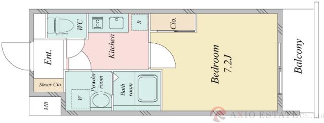 宮原の完工年月(2020年9月)築の賃貸マンションの間取り