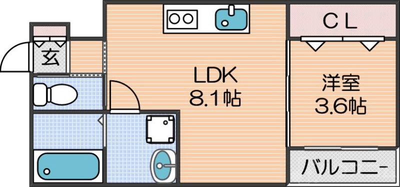 墨江の完工年月(2025年11月)築の賃貸アパートの間取り