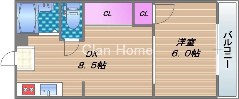 エルテ大今里の間取り