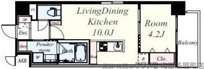 三津屋北の完工年月(2021年7月)築の賃貸マンションの間取り