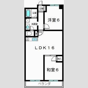 西七条掛越町の完工年月(1982年4月)築の賃貸マンションの間取り