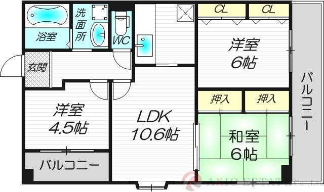 ベルフィードⅡの間取り