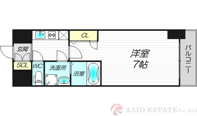 木川東の完工年月(2022年12月)築の賃貸マンションの間取り