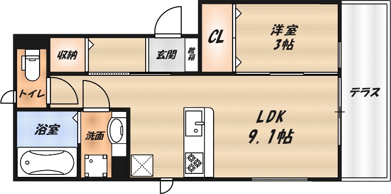 ネクストステージヤハタの間取り