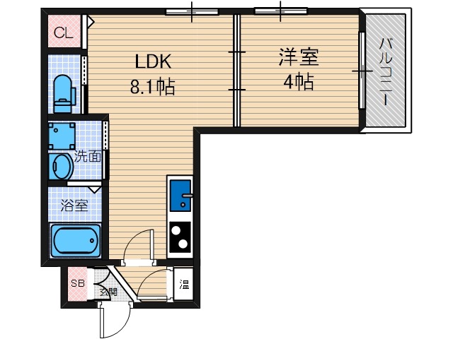 鶴野の完工年月(2023年11月)築の賃貸アパートの間取り