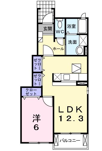 パルシティ愛子の間取り