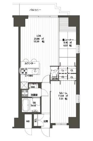プレジオ本町の間取り