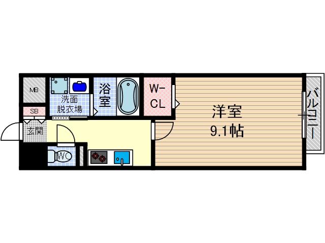 エスポアールⅠの間取り